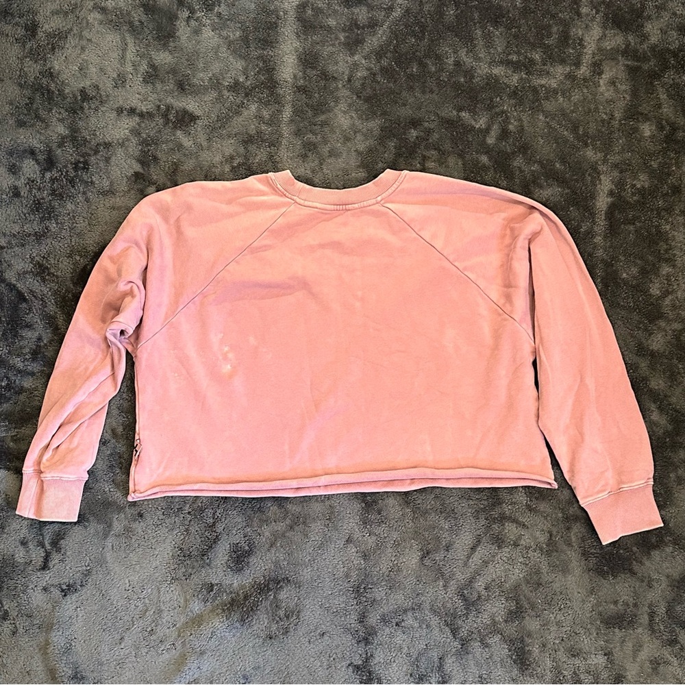 JoyLab Cropped Raglan Crewneck Sweatshirt - Picture 4 of 8